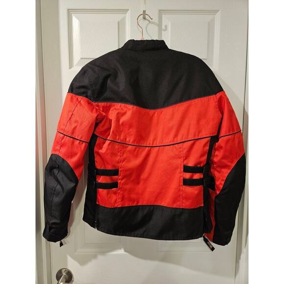 Xelement Womens Red Black Motorcycle jacket Small removable lining - Picture 6 of 6